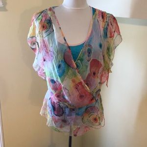 Diane von Furstenberg Watercolor Top